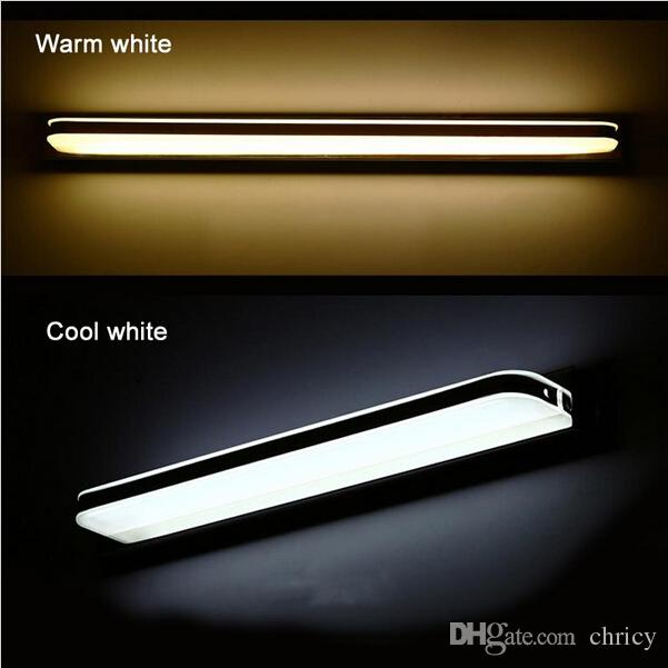 Acrylic Bathroom LED Mirror Light SMD5050 Mini Style waterproof LED wall sconces front light Stainless steel vanity led light