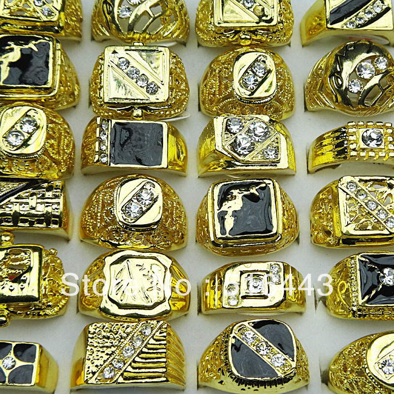 New Arrival 10pcs Wholesale Fashion Jewelry Czech Rhinestones Enamel Gold Plated Mens Rings A-051
New Arrival 10pcs Wholesale Fashion Jewelry Czech Rhinestones Enamel Gold Plated Mens Rings A-051