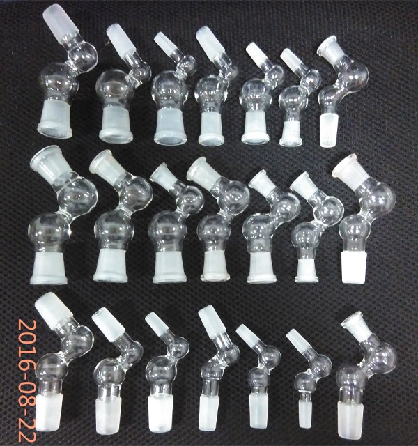 10 styles Glass globe adapter 45 Degree Bent Converter Glass Bong Adapter 10mm male to 18mm female joint 10.0mm 18.8mm
10 styles Glass globe adapter 45 Degree Bent Converter Glass Bong Adapter 10mm male to 18mm female joint 10.0mm 18.8mm