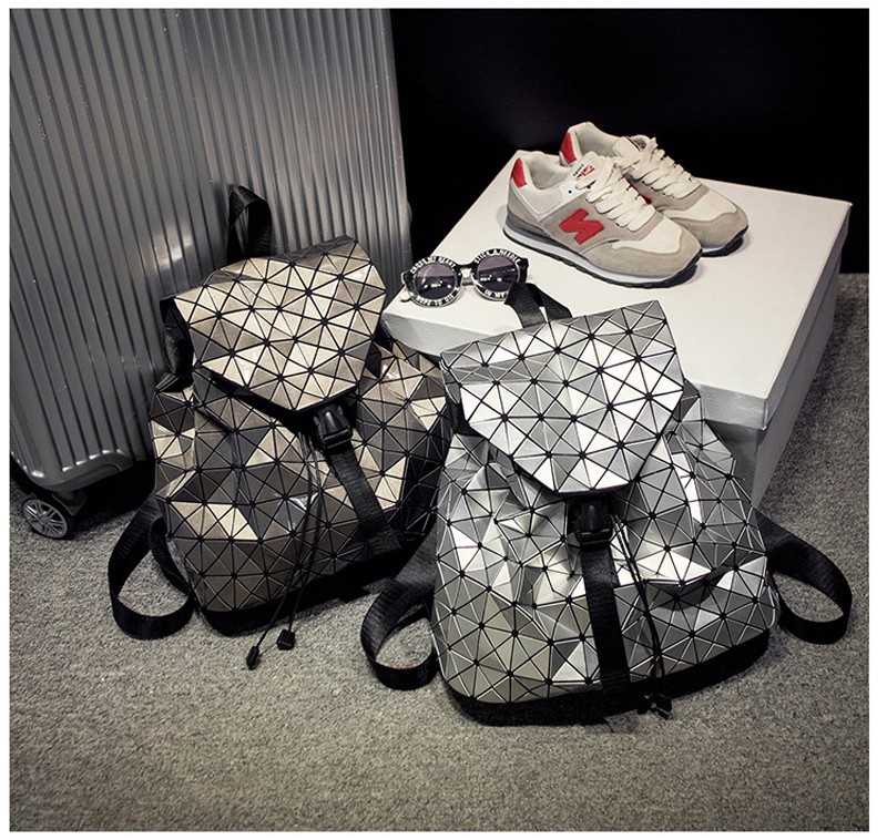 Backpack Silver Geometric Pattern Laser Hologram diamond lattice Folding Bags Fashion Women Daily Backpacks
Backpack Silver Geometric Pattern Laser Hologram diamond lattice Folding Bags Fashion Women Daily Backpacks