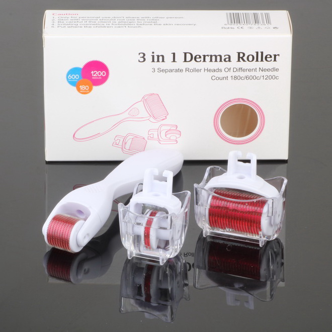 3in1 Microneedle Roller 0.5/1.0/1.5 Facial Skin Needle Micro Acne Scars Derma Roller
3in1 Microneedle Roller 0.5/1.0/1.5 Facial Skin Needle Micro Acne Scars Derma Roller
