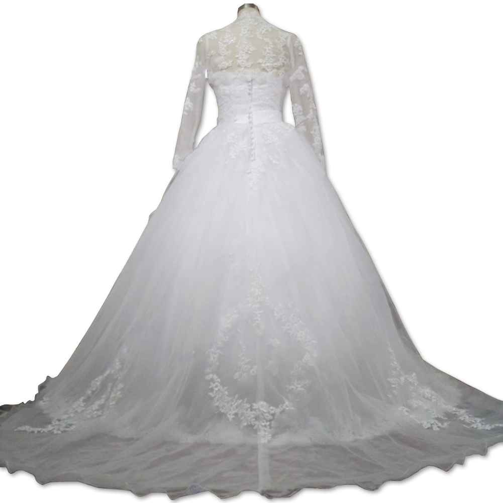 Romantic Sweetheart Lace Tulle Ball Gown Wedding Dress With Wrap 2020 Lace Up Bridal Gowns Fast Shipping