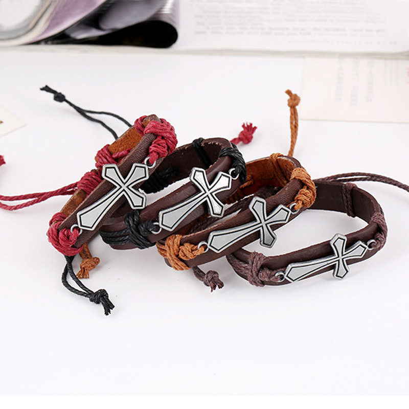 Jesus Cross Bracelets Adjustable Leather Wristband Bangle Cuffs for Women Men Fashion Jewelry Gift Drop Shipping
Jesus Cross Bracelets Adjustable Leather Wristband Bangle Cuffs for Women Men Fashion Jewelry Gift Drop Shipping