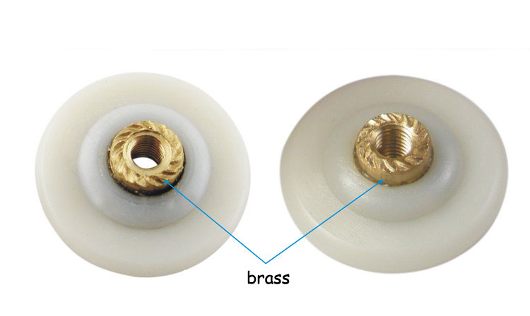 28mm nylon shower room pulley glass sliding door roller hanging round wheel household hardware part furniture