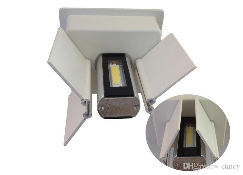 6W led wall lamps adjustable up down lighting waterproof surface mounted wall sconces aluminum garden lighting fixture Modern brief cube