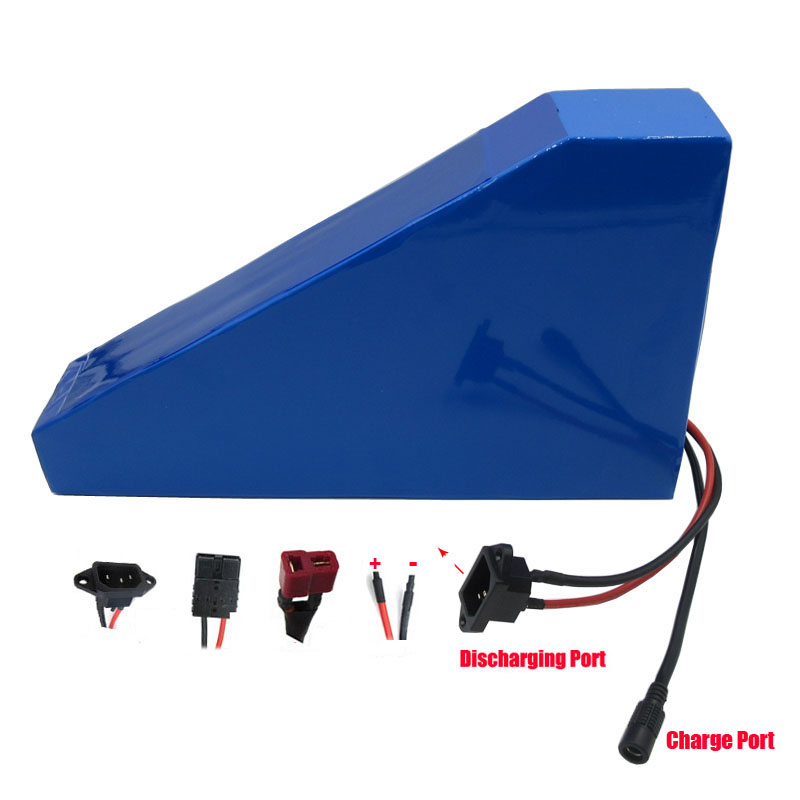 2000W 48V Triangle battery 48V 26AH Electric Bike lithium battery pack Use Panasonic 2900mah cell 50A BMS 54.6V 2A charger
2000W 48V Triangle battery 48V 26AH Electric Bike lithium battery pack Use Panasonic 2900mah cell 50A BMS 54.6V 2A charger