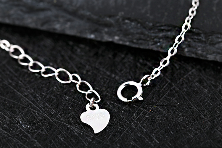 Real Sterling Silver 925 Plated White Gold Semi Mount Women Bracelet Chain Semi Mount for pearl or Round Bead Fine Jewelry Setting