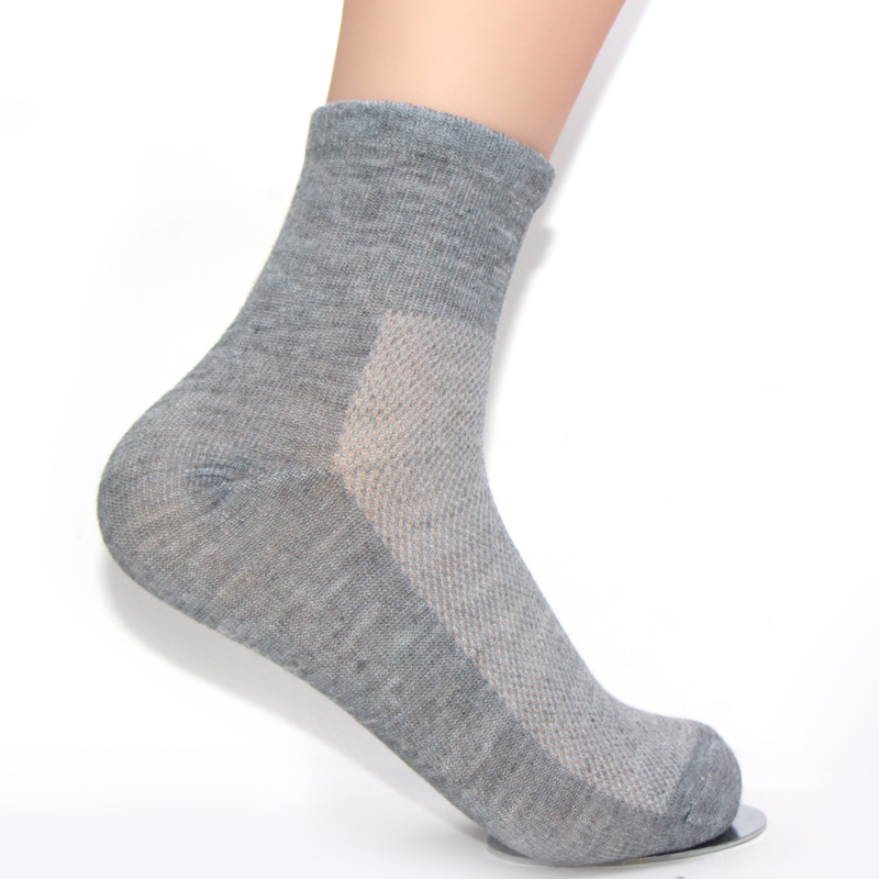Wholesale-10 Pieces/ Lot Fashion New Summer Autumn Men's Socks Quality Cotton Polyester Sports Mesh Breathable Sock For Men Free