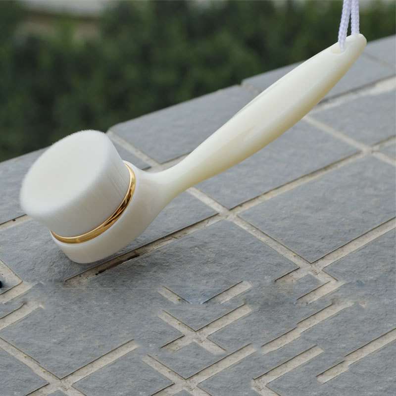 20 pcs facial cleaning brush mekup brush with long handle and PBT soft hair black head cleaning brush DHL free