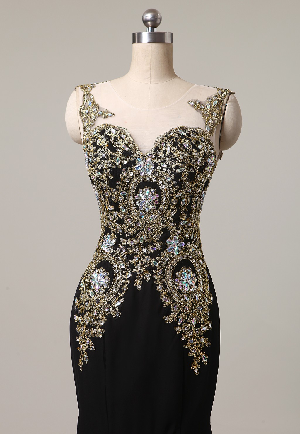 new black blue long lace mermaid formal evening dresses scoop crystal lace up pageant prom party gown stock q15