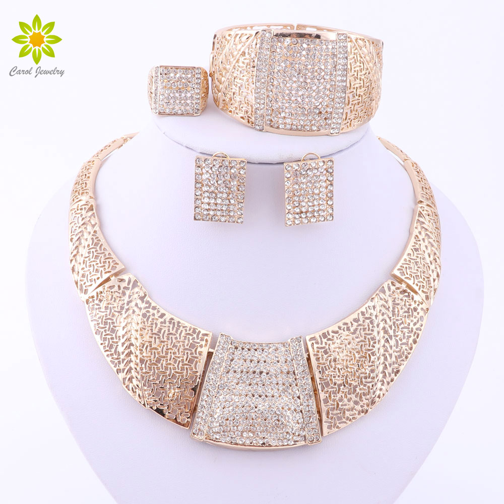 Fine Jewelry Sets For Women Wedding Accessories African Beads Party Gold Plated Full Crystal Necklace Earrings Sets
Fine Jewelry Sets For Women Wedding Accessories African Beads Party Gold Plated Full Crystal Necklace Earrings Sets