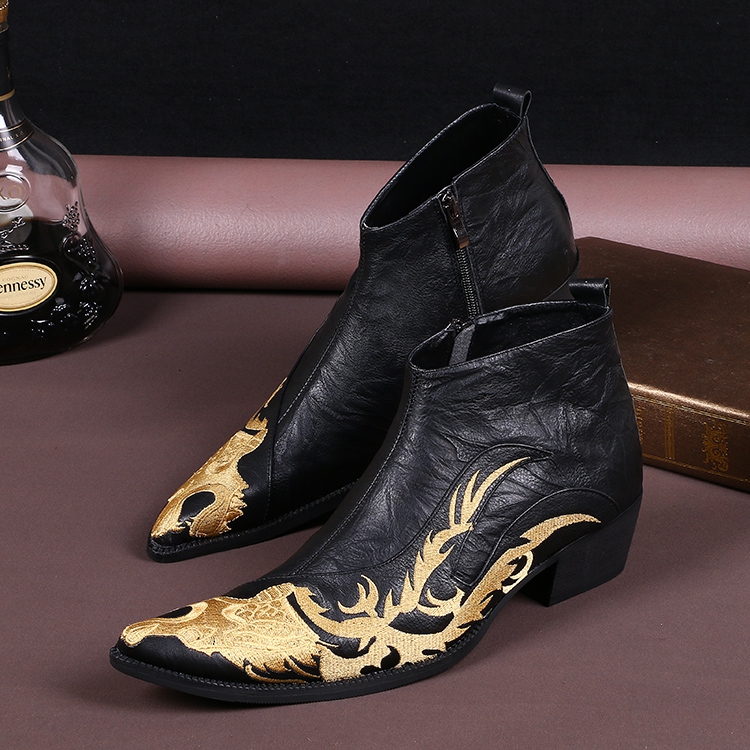 fashion spring autumn men shoes genuine leather ankle boots pointed toe shoes men flats men with zipper shoes men sliod shoes black classics, Multi
fashion spring autumn men shoes genuine leather ankle boots pointed toe shoes men flats men with zipper shoes men sliod shoes black classics, Multi