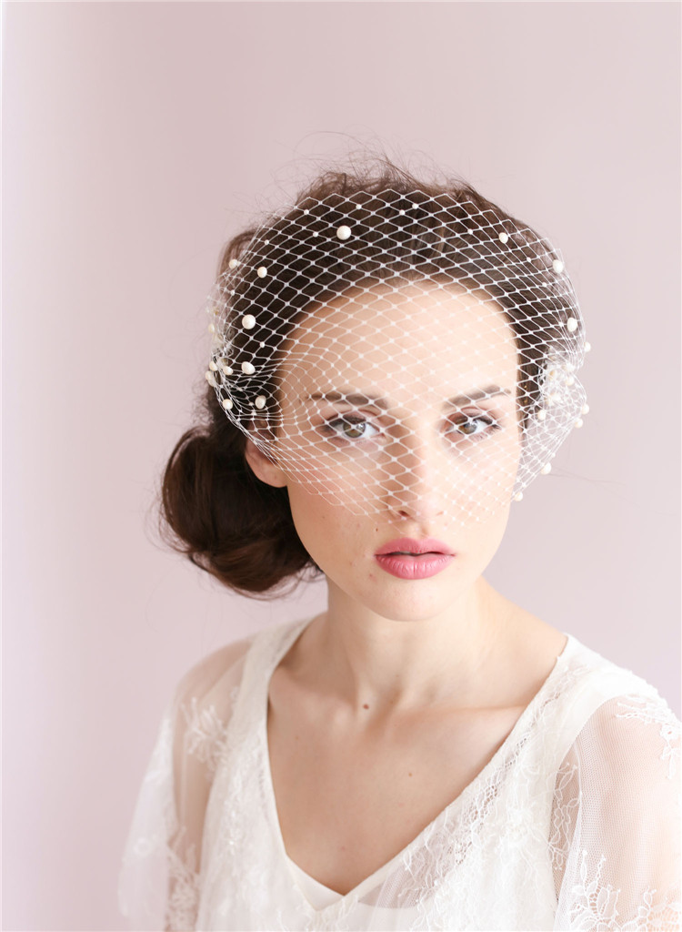 Romantic Birdcage Bridal Face Veil Beaded Wedding Veil With Comb Accessories Ivory Bridal Veil Party Accessories, White
Romantic Birdcage Bridal Face Veil Beaded Wedding Veil With Comb Accessories Ivory Bridal Veil Party Accessories, White