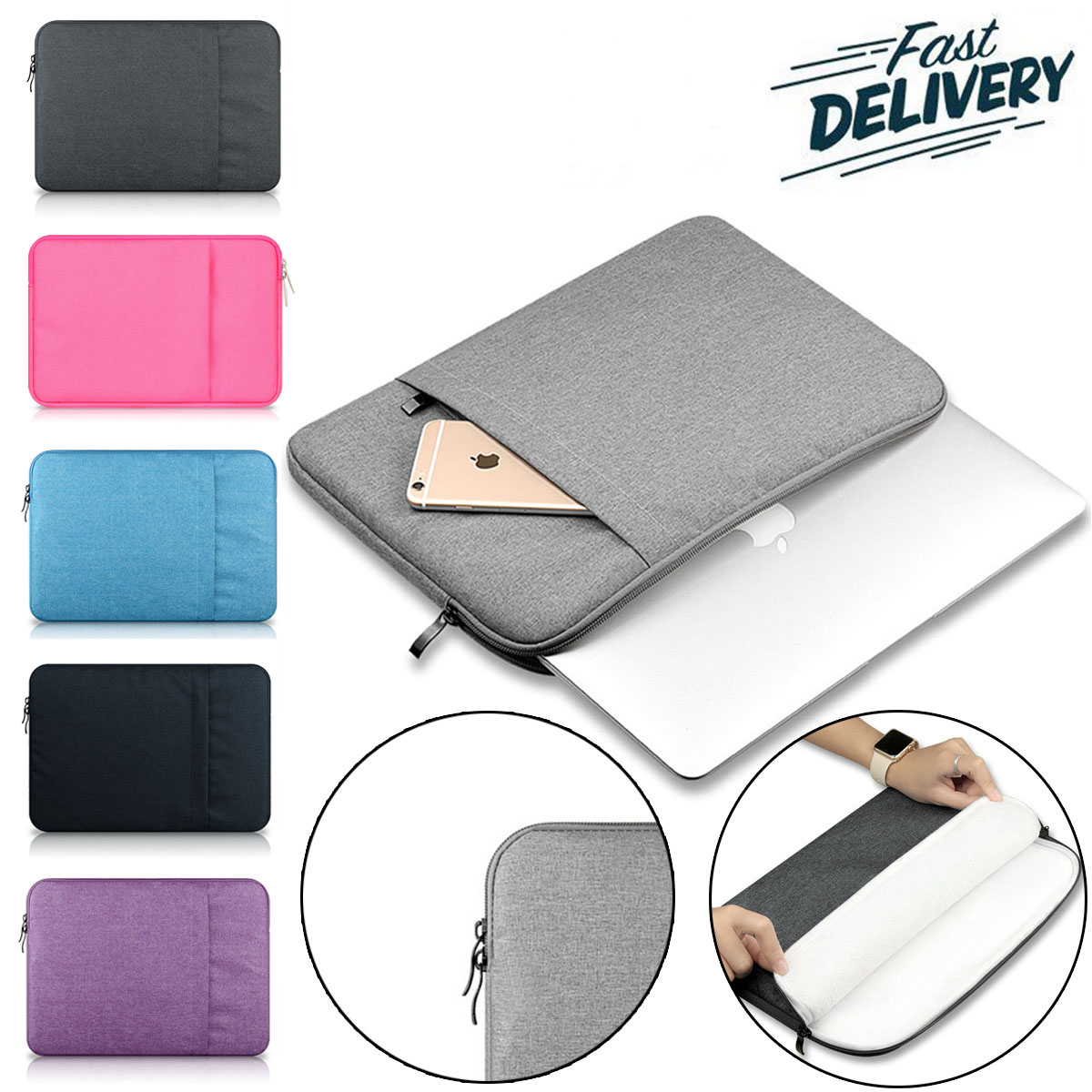 Laptop Sleeve Drop-proof Dust for 13-15 inch Notebook Bag For iPad Pro Apple ASUS Lenovo Dell,Portable 360° Protective Carrying Case Bag
Laptop Sleeve Drop-proof Dust for 13-15 inch Notebook Bag For iPad Pro Apple ASUS Lenovo Dell,Portable 360° Protective Carrying Case Bag