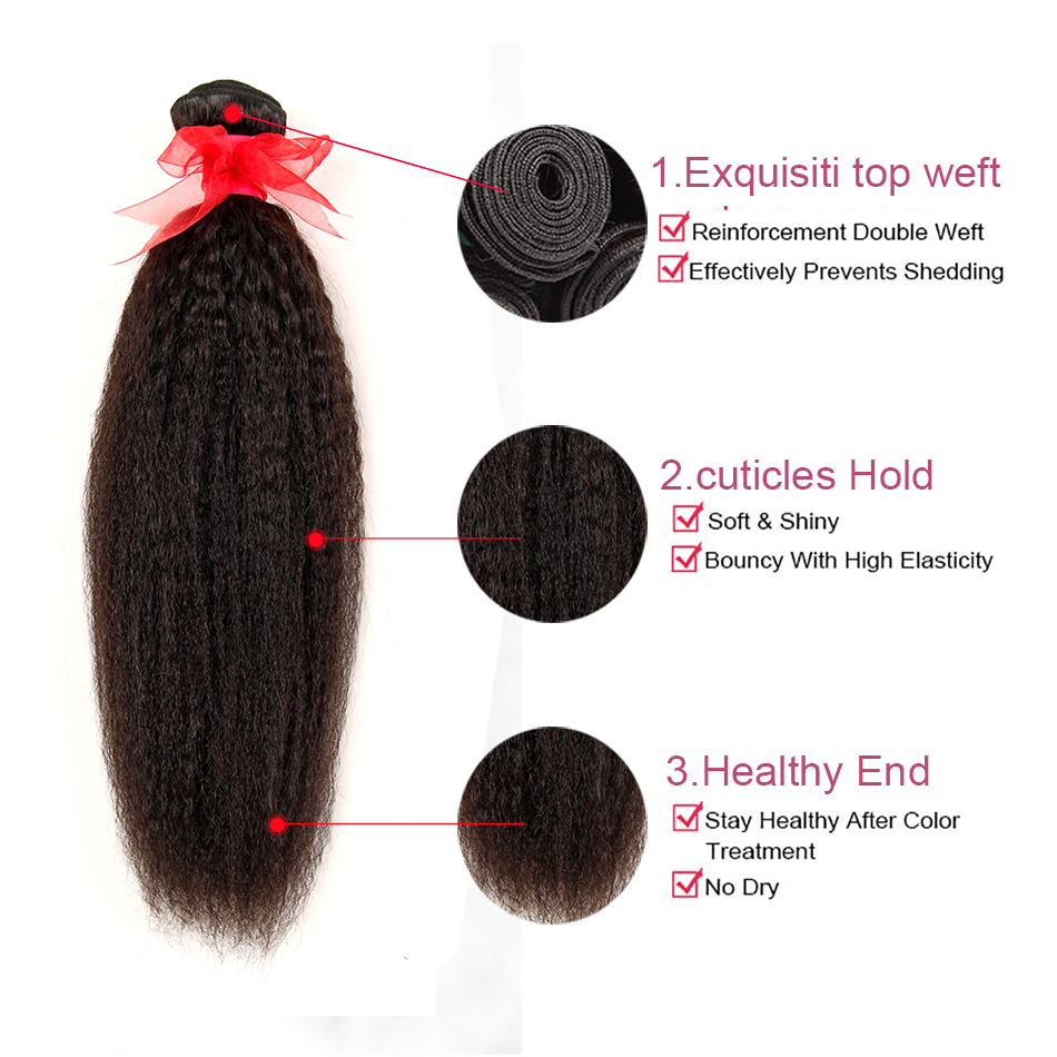 Peruvian Malaysian Indian Brazilian Kinky Straight Virgin Human Hair Weave Bundles 100% Unprocessed Italian Coarse Yaki Remy Hair Extensions