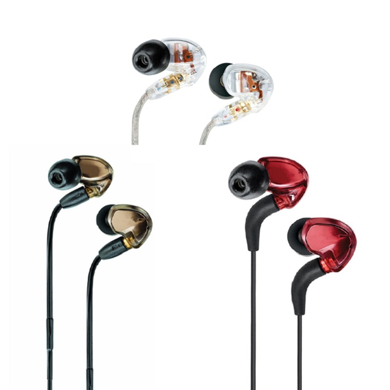 Top Seller SE535 In-Ear HIFI Earphones Noise Cancelling Headsets Handsfree Headphones with Retail Package LOGO Bronze free shipping