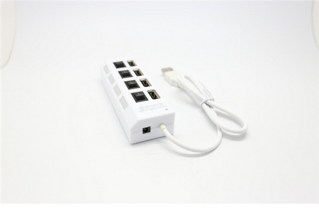 480mbps High Speed Mini USB Hub Socket Style 4 Ports Multi Charger Hub USB 2.0 On/Off Adapter Switches For PC Laptop