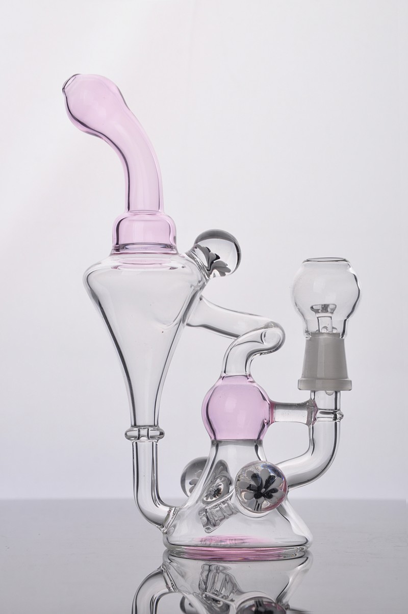 Pink Recycler Bongs Flower Decor Chamber Oil Dab Rig Hand Blown Cone Base Glass Water Pipes 14 mm Glass Bowl Free Shipping
Pink Recycler Bongs Flower Decor Chamber Oil Dab Rig Hand Blown Cone Base Glass Water Pipes 14 mm Glass Bowl Free Shipping