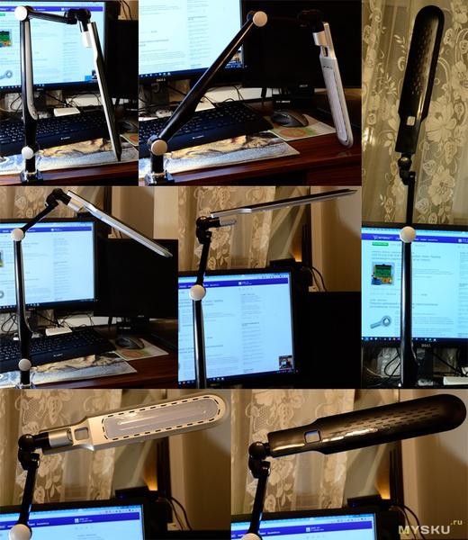 Fashion Student Reading Light - Durable 10W Desktop Desk Lamp w/ Free Rotation