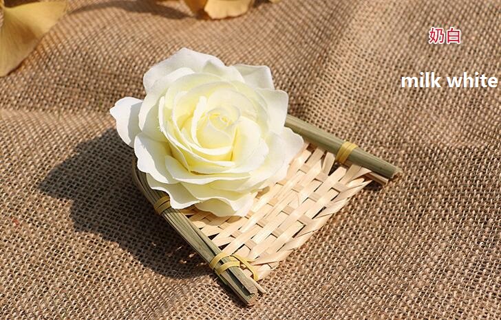 rose heads artificial flowers rose plastic flowers fake flowers head high quality silk flowers free shipping WF008