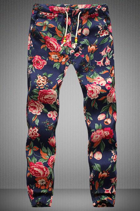 Wholesale-2016 New Design Fashion Sweatpants Hawaiian Comfortable Leisure Brand High Quality Casual Men Pants Plus Size M-5XL