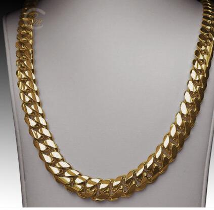 14K Gold Miami Men's Cuban Curb Link Chain Necklace 24" Heavy 267.2 Grams 12mm, Silver
14K Gold Miami Men's Cuban Curb Link Chain Necklace 24" Heavy 267.2 Grams 12mm, Silver