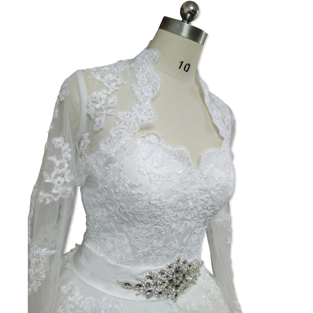 Romantic Sweetheart Lace Tulle Ball Gown Wedding Dress With Wrap 2020 Lace Up Bridal Gowns Fast Shipping