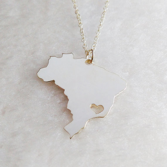 5PCS- South America Country Map Brazil Necklace Charm Pendant Brazilian Brasil Pride I Heart Love Sao Paulo City Necklaces for Souvenir Gift
5PCS- South America Country Map Brazil Necklace Charm Pendant Brazilian Brasil Pride I Heart Love Sao Paulo City Necklaces for Souvenir Gift
