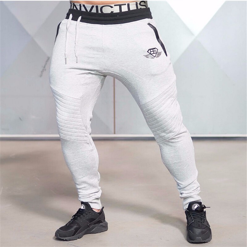 Wholesale-Men's Athletic Gym Pants Workout Cloth Sporting Active Cotton Pants Men Running Jogger Pants Sweatpants Bottom Legging
