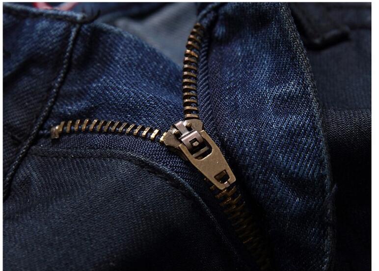 Brand Fashion Patchwork Straight Embroidery Rivets Punk Men's Skinny Jeans High Quality Robbin Jeans Hip Hop Fit Men Biker Jeans