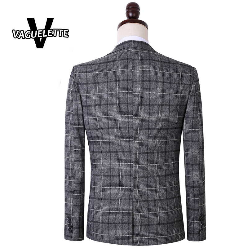 Wholesale-(Blazer+Pants+Vest) Light Luxury Costume Homme Gentlemen Formal Plaid Mens Suit Imported Clothing Wedding Suit For Men M-5XL