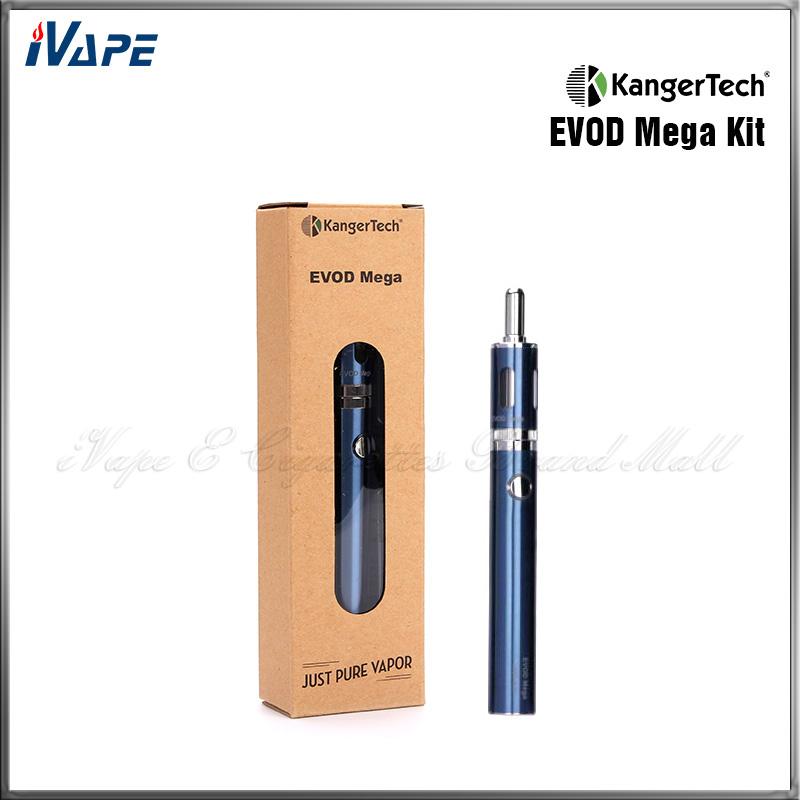 100% Original Kanger EVOD Mega Starter Kits Kangertech EVOD Mega E Cigarette Kit 1900mAh Battery 2.5ml Atomizer Kanger Express Kit от DHgate WW