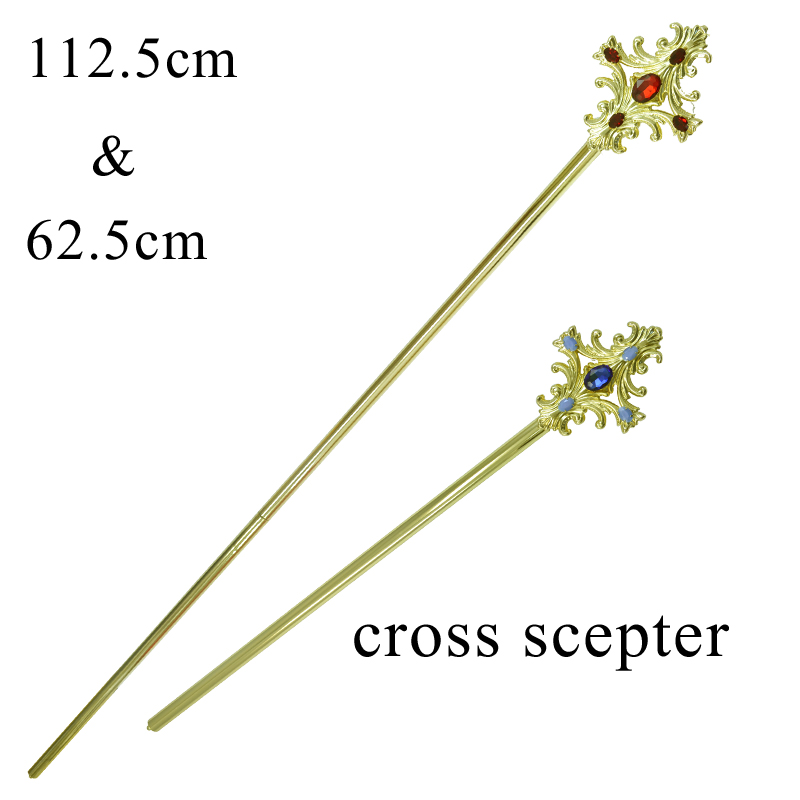 Scepter Crown Cross Rhinestone Double Side Beauty Pageant Bridal King Queen Cosplay Party Props Enlarge Lengthen design Mk035
Scepter Crown Cross Rhinestone Double Side Beauty Pageant Bridal King Queen Cosplay Party Props Enlarge Lengthen design Mk035