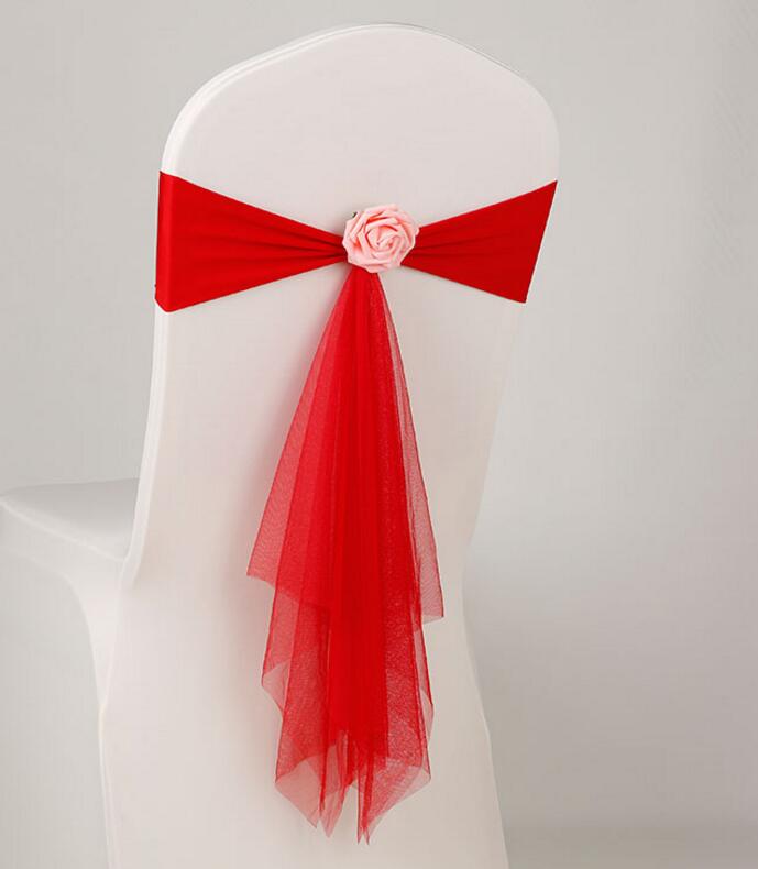 Chair Sash Cover Band Banquet Party Decoration shining wholesale spandex stretch the butterfly chair cover sashes fast delivery WT066