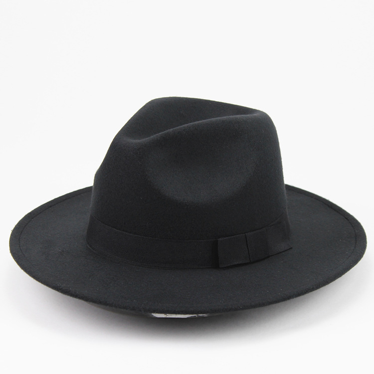 Unisex Wool Felt Hat With Ribbon Trim Stylish Jazz Hats Fedora Wide Brim Caps Classic Solid Trilby Cap For Men And Women, Coffee
Unisex Wool Felt Hat With Ribbon Trim Stylish Jazz Hats Fedora Wide Brim Caps Classic Solid Trilby Cap For Men And Women, Coffee