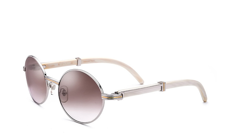 Brand Sunglasses White Buffalo Horn Glasses Sunglasses Retro Round Sun Glasses Big Frame Sunglasses Size 57mm with Original Case
Brand Sunglasses White Buffalo Horn Glasses Sunglasses Retro Round Sun Glasses Big Frame Sunglasses Size 57mm with Original Case