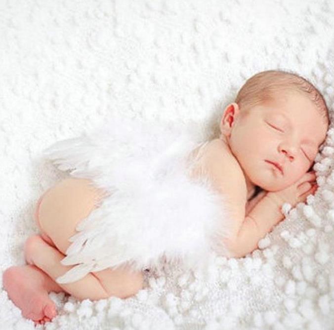 Newborn Baby Wings Costume Photo Angel Prop Outfits Angel Feather Wings Wraps kids cosplay props gift several colors for chose