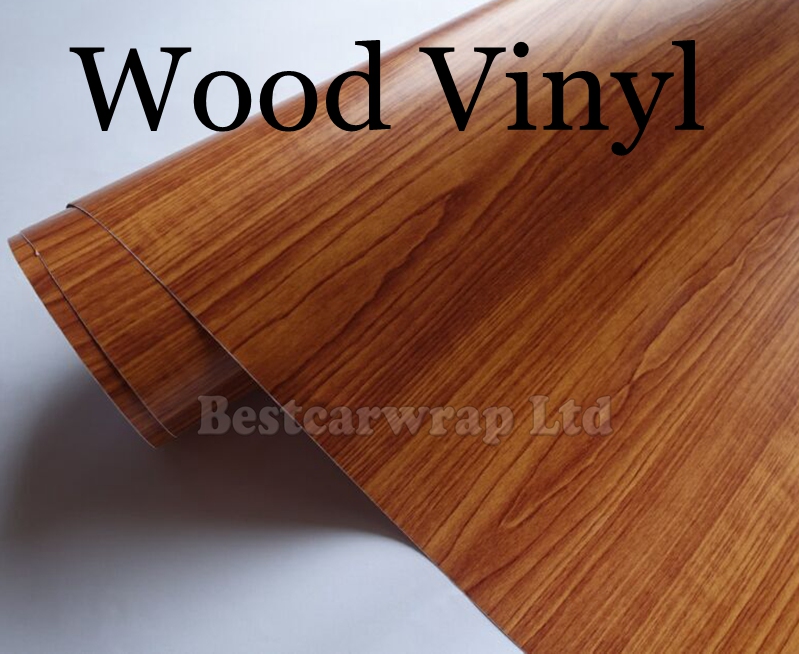 Various Color Wood grain Vinyl Wrap With air bubble free For Car Exterior and Inteiror Wrap covering stickers Size 1.52x20m /Roll 5X67ft