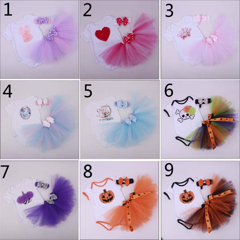12 Style Cartoon Baby Girl Infant Halloween 3PCS Outfits Lace Birthday Cupcake Romper + Tutu Skirt + Handmade Crochet Headband, 1lot=1set=3pcs= rompers+tutu skirt+headb
12 Style Cartoon Baby Girl Infant Halloween 3PCS Outfits Lace Birthday Cupcake Romper + Tutu Skirt + Handmade Crochet Headband, 1lot=1set=3pcs= rompers+tutu skirt+headb