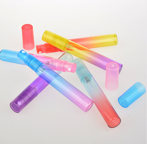 6Pieces/Lot 8ML Mini Portable Colorful Glass Perfume Bottle With Atomizer Empty Cosmetic Containers For Travel