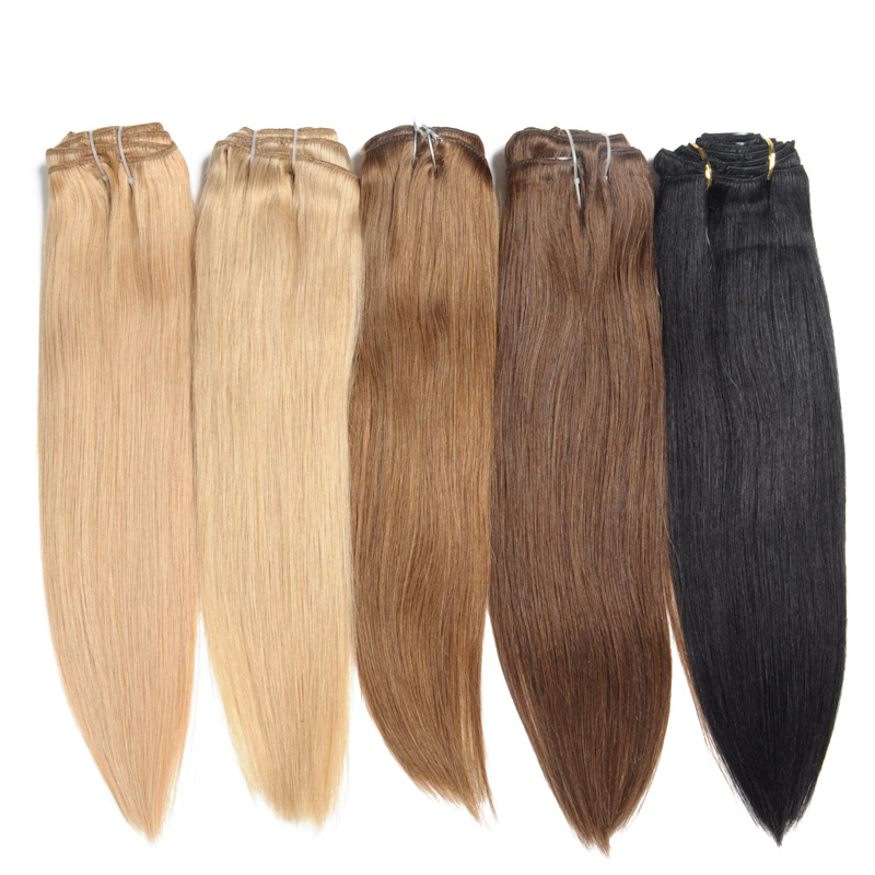 30 Colors Brazilian Straight Hair 16" to 32'' Straight Hair Weaves 100% Human Hair Extensions Weaving Weft blonde brown auburn burgundy