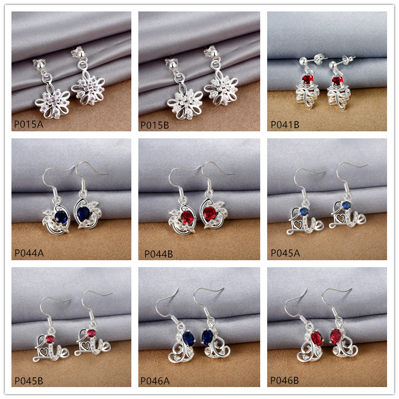 sterling silver plated Dangle Chandelier earrings GTP7 women's gemstone 925 silver earring 10 pairs mixed style
sterling silver plated Dangle Chandelier earrings GTP7 women's gemstone 925 silver earring 10 pairs mixed style