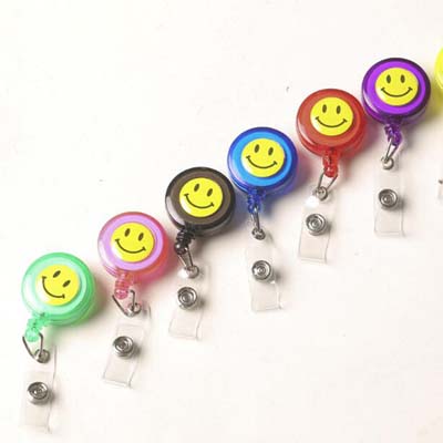 High Quality 5pcs Acrylic Business ID Badge With Retractable Badge Reel Horizontal Style Badge Lanyard School Office Supplies Papelaria