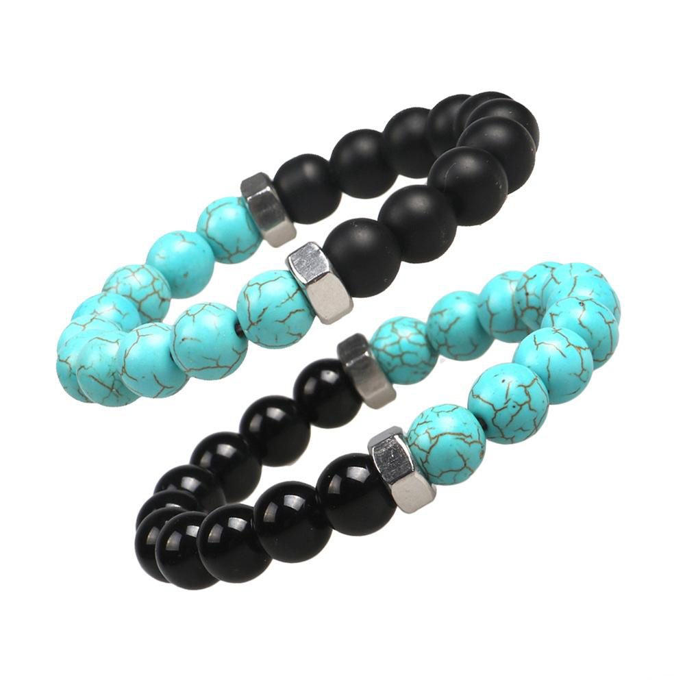 Fashion Natural Stone Bracelets 10mm matte Onyx Turquoises Stone Beads Screw cap Chakra Bracelet for Men Women Jewelry
Fashion Natural Stone Bracelets 10mm matte Onyx Turquoises Stone Beads Screw cap Chakra Bracelet for Men Women Jewelry