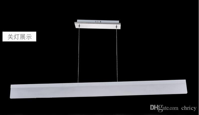 Modern LED Pendant Lights Acrylic Hanging Lamp 1200mm Restaurant Lighting Fixture for Dining Room Bedroom Livingroom Decor