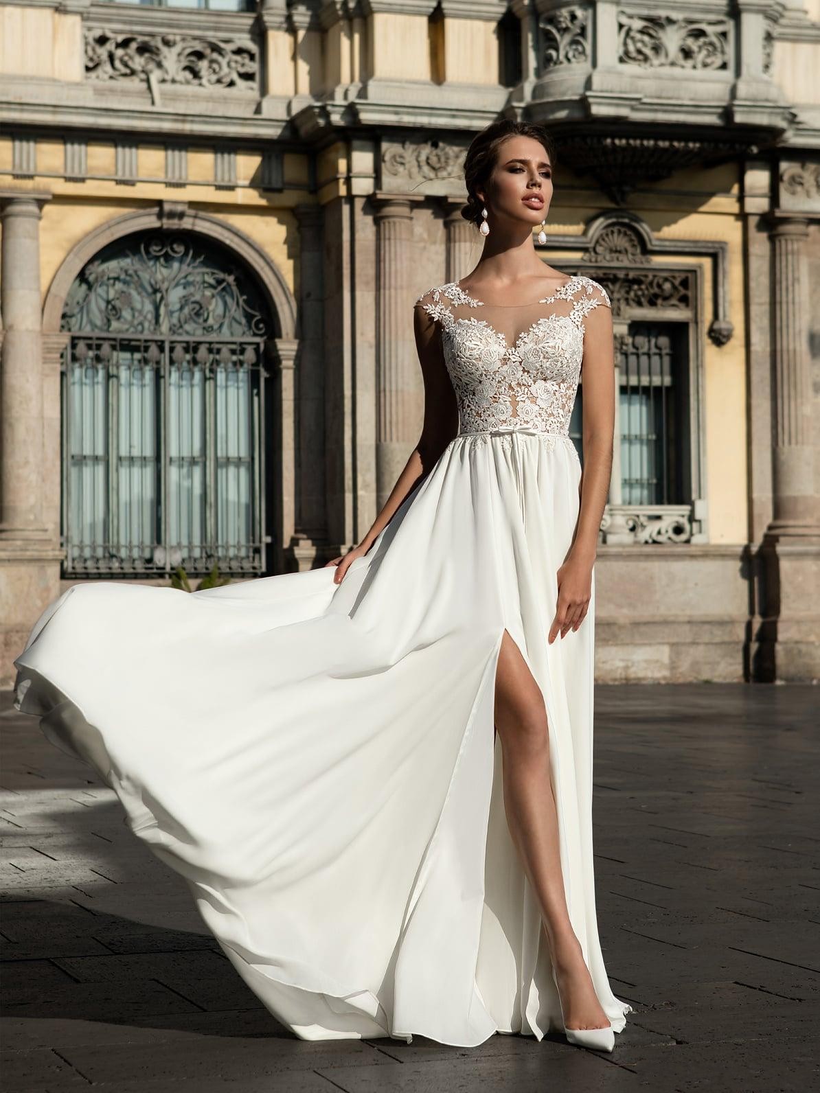 limor rosen 2017 A Line Wedding Dresses Jewel Neck Cap Sleeves Lace Appliques Side Split Sheer Open Back Floor Length Formal Bridal Gowns, Ivory
limor rosen 2017 A Line Wedding Dresses Jewel Neck Cap Sleeves Lace Appliques Side Split Sheer Open Back Floor Length Formal Bridal Gowns, Ivory