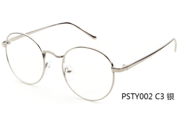 Korean Glasses Frame Retro Full Rim Gold Eyeglass Frame Vintage Spectacles Round Computer Glasses Unisex NO Degrees