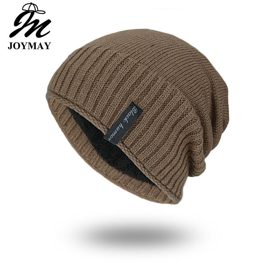 

Joymay Brand Winter Beanies Solid Color Hat Unisex Plain Warm Soft Skull Knitting Hats Touca Gorro Caps For Men Women 5 Colors WM054, Grey