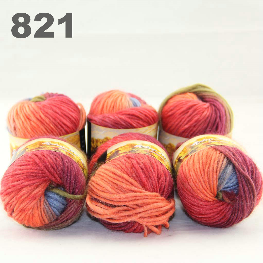 6balls Australia colorful hand-knitted wool score yarn segment dyed coarse yarn fancy knitting baby hats scarves thick line Army Gree 522821, Army green blue burgundy orange
6balls Australia colorful hand-knitted wool score yarn segment dyed coarse yarn fancy knitting baby hats scarves thick line Army Gree 522821, Army green blue burgundy orange