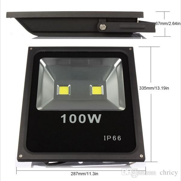100w led floodlight IP66 Outdoor Led Light Spotlight Flood Light Warm/Cold White AC85-265V led canopy lights